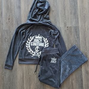 Grey Juicy Couture Track Set